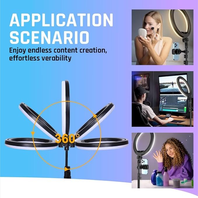 10 inch Ring Light with Tripod - Image 5