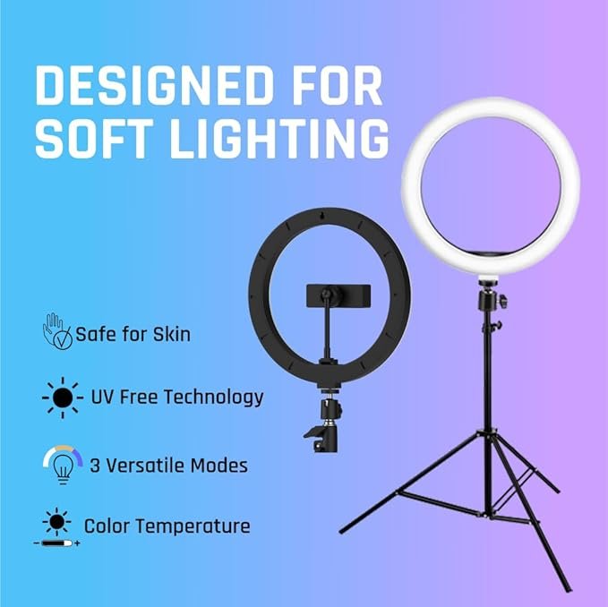 10 inch Ring Light with Tripod - Image 4